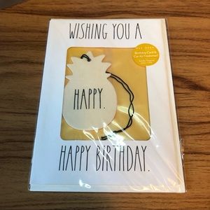 Rae Dunn Birthday Card with Air Freshener